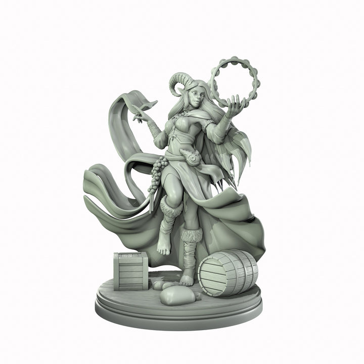 Tiefling Female Bard, Rogue Arcane Trickster, Thief Miniature NSFW Topless &amp; Nude | 5 Sizes /Scales