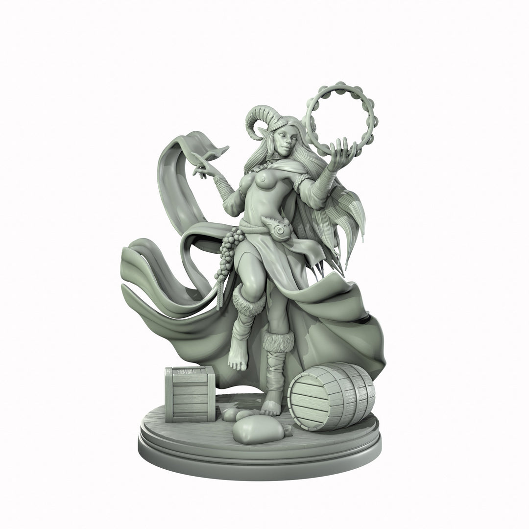 Tiefling Female Bard, Rogue Arcane Trickster, Thief Miniature NSFW Topless &amp; Nude | 5 Sizes /Scales