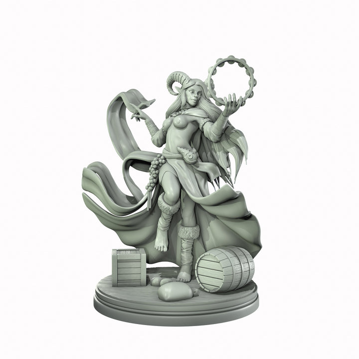 Tiefling Female Bard, Rogue Arcane Trickster, Thief Miniature NSFW Topless &amp; Nude | 5 Sizes /Scales