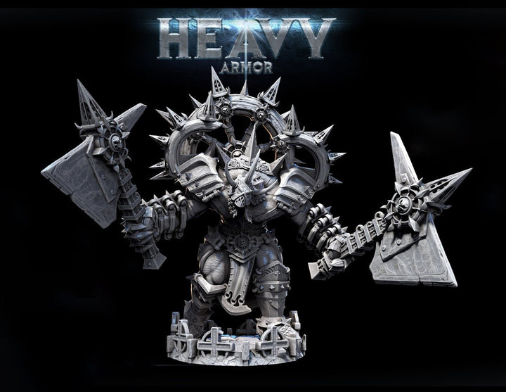 Fighter Barbarian Goliath Heavy Armor | 28mm,32mm,54mm, 75mm Scales | Dungeons and Dragons | Pathfinder | Tabletop RPG | Mini Monster Mayhem