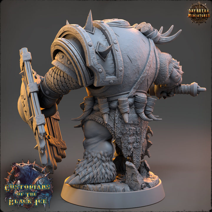 BearFolk Fighter Werebear Humanoid Scales: 5 Sizes /| D&amp;D 5e | Pathfinder /miniature