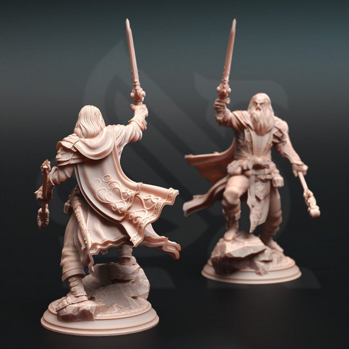 Evocation Wizard, Warlock, Sorcerer Resin Miniature | 28mm, 32mm,54mm,75mm, 100mm Scales | Dungeons and Dragons 5E | DM Stash
