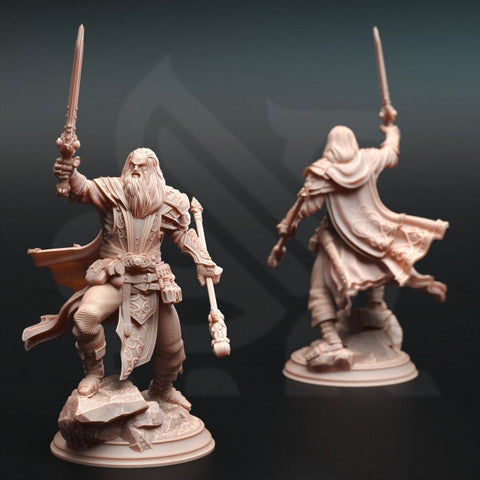 Evocation Wizard, Warlock, Sorcerer Resin Miniature | 28mm, 32mm,54mm,75mm, 100mm Scales | Dungeons and Dragons 5E | DM Stash