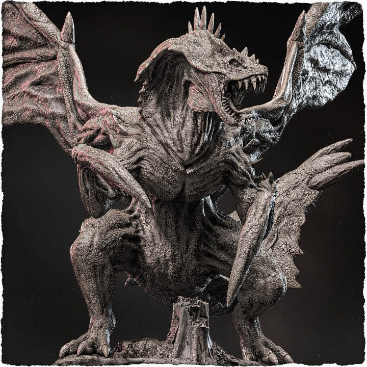 Mantis Dragon, Sci-Fi Space insectoid (4 sizes) D&D Resin Miniature unpainted | Resin Dragon Statue | Figurine Dungeons and Dragons 5e