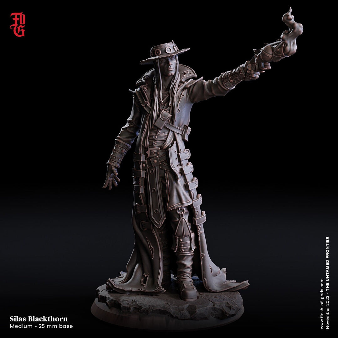 Human Gunslinger Fighter Rogue PC NPC | 28mm, 32mm,54mm,75mm,100mm Scales | Player Character D&D5e Pathfinder Figurine |Flesh of Gods