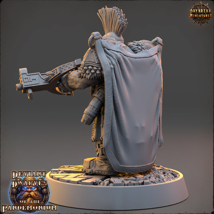 Dwarf Duergar Ranger Sharpshooter Fighter | D&amp;D 5e| 28mm,32mm,54mm, 75mm, 100mm Scale | Pathfinder Mini for Painting | Daybreak Miniatures
