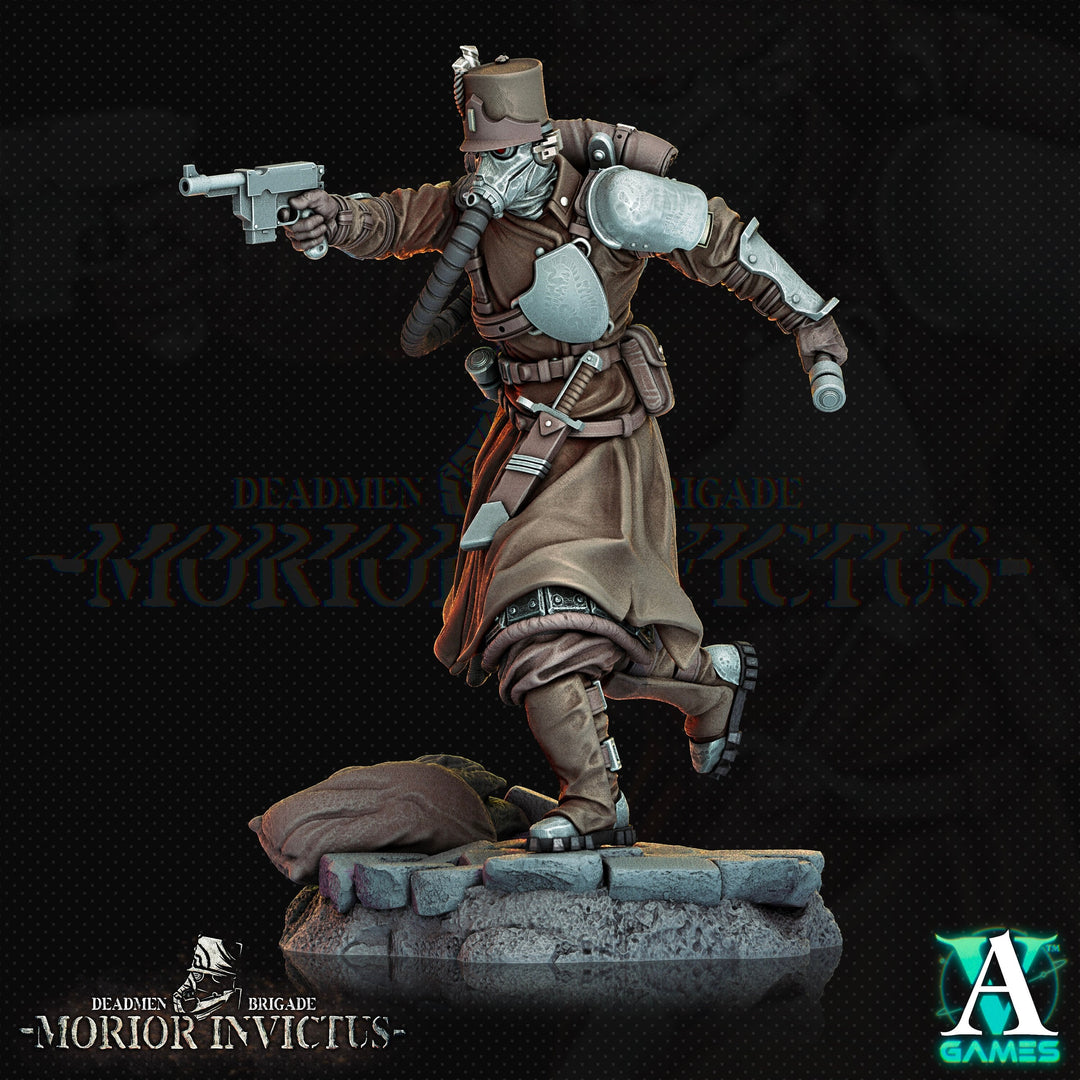 Sci-Fi Miniature Light Infantry Army Veteran | 28mm,32mm, 54mm, 75mm,100mm Scales | Resin Mini | Morior Shocktrooper TPG | Archvillain Games
