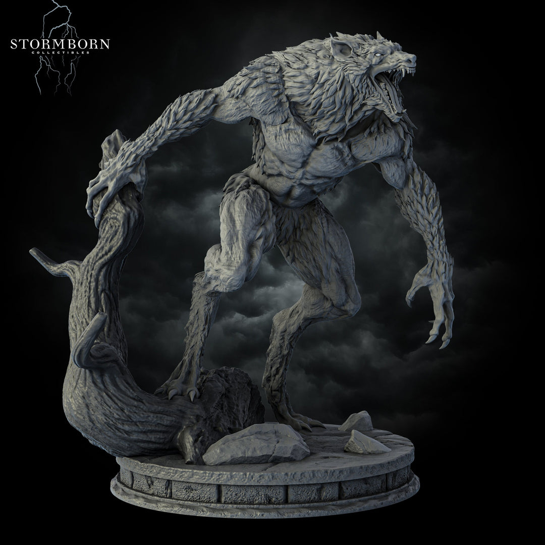 Werewolf Lycanthrope | Scales: 28mm,32mm,54mm,75mm,100mm | D&D 5e Megaboss | Dungeons and Dragons | Pathfinder | Stormborn Collectibles