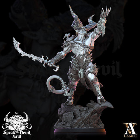 Archdevil, Demon Lord Fiend, Devil | 28mm,32mm,54mm,75mm Scale - Boss Monster Mini D&D 5e - Pathfinder Figurine | Archvillain games