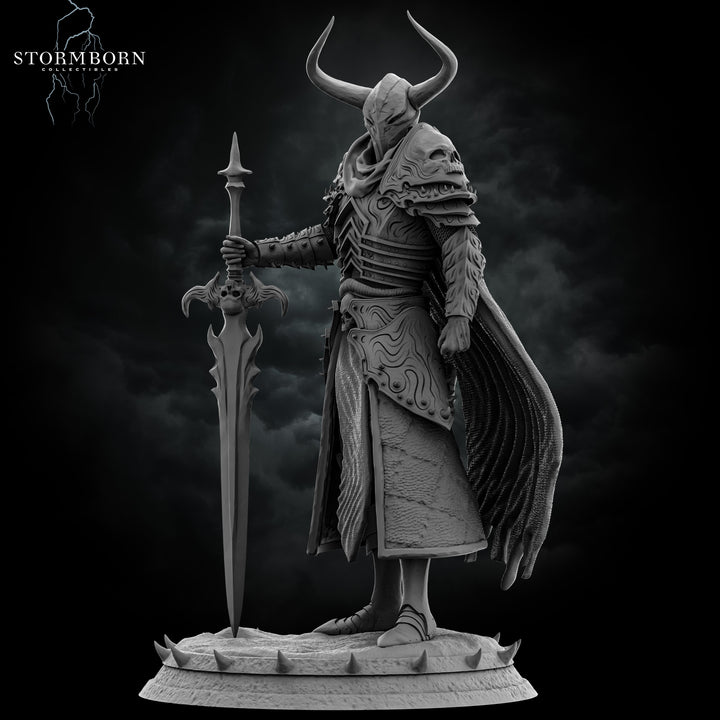 Death Knight, Oathbreaker Paladin Two Handed Great Sword PC NPC | 28mm,32mm,54mm, 75mm, 100mm Scales| Dungeons &amp; Dragons| Pathfinder |
