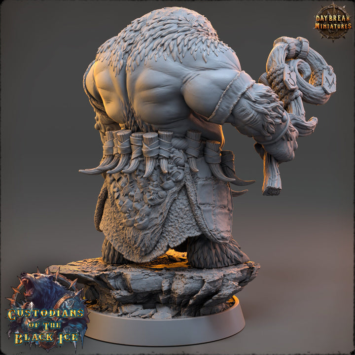 Druid BearFolk Werebear Humanoid Scales: 28mm, 32mm,54mm,75mm,100mm | D&amp;D 5e | Dungeons and Dragons | Pathfinder | Daybreak Miniatures
