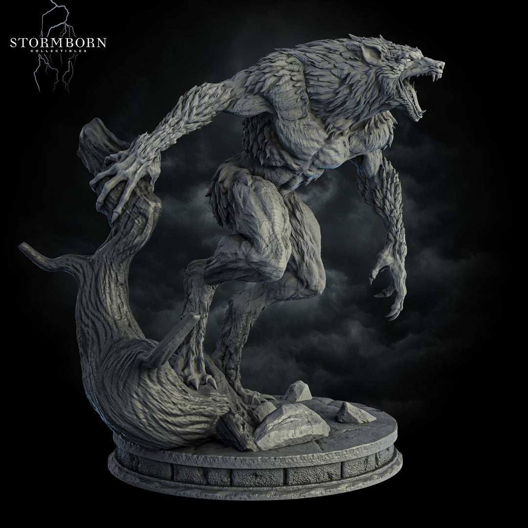 Werewolf Lycanthrope | Scales: 28mm,32mm,54mm,75mm,100mm | D&amp;D 5e Megaboss | Dungeons and Dragons | Pathfinder | Stormborn Collectibles