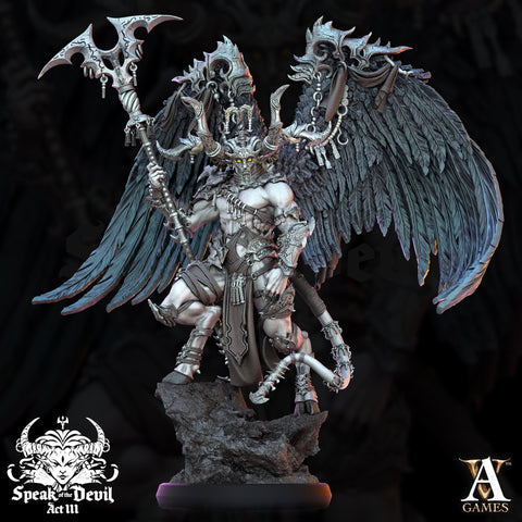 Archdevil, Demon Lord Fiend, Devil | 28mm,32mm,54mm,75mm Scale - Boss Monster Mini D&D 5e - Pathfinder Figurine | Archvillain games