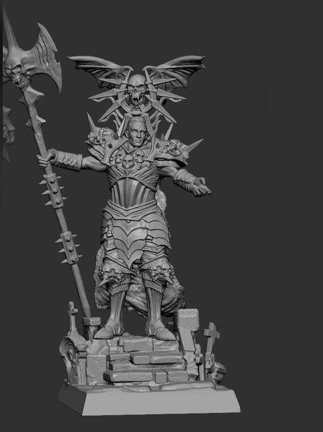 Vampire Lord Strahd, Undead D&amp;D 5e Unpainted Miniature | 28mm, 32mm, 54mm,75mm, 100 Scales | Dungeons and Dragons gift idea| Pathfinder |