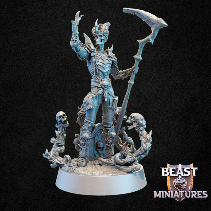 Undead Lich, Arch-Lich Monster Miniature | 28mm,32mm,54mm,75mm,100mm Scales | Dungeons and Dragons Pathfinder | DnD 5e gift idea, RPG figure