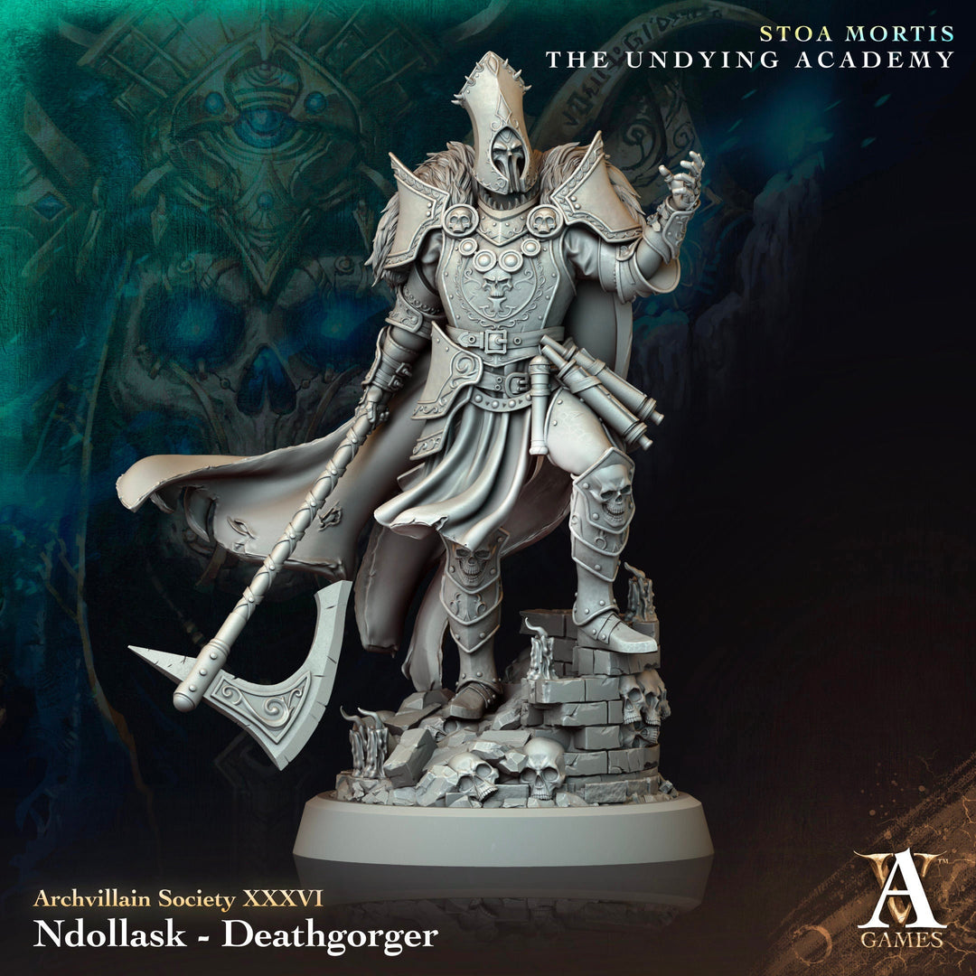 Undead Lich, Death knight, Mummy Lord Unpainted | 28mm,32mm,54mm,75mm,100mm Scale | Resin Dungeons and Dragons D&D 5e | Pathfinder |