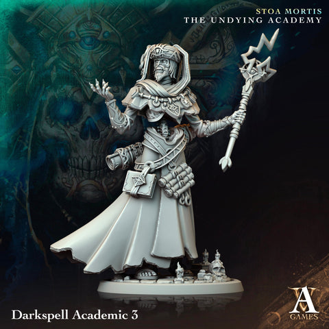 Undead Lich Wizard, Monster Miniature | 28mm,32mm,54mm,75mm,100mm Scales | Dungeons and Dragons Pathfinder | DnD 5e gift idea, RPG figure