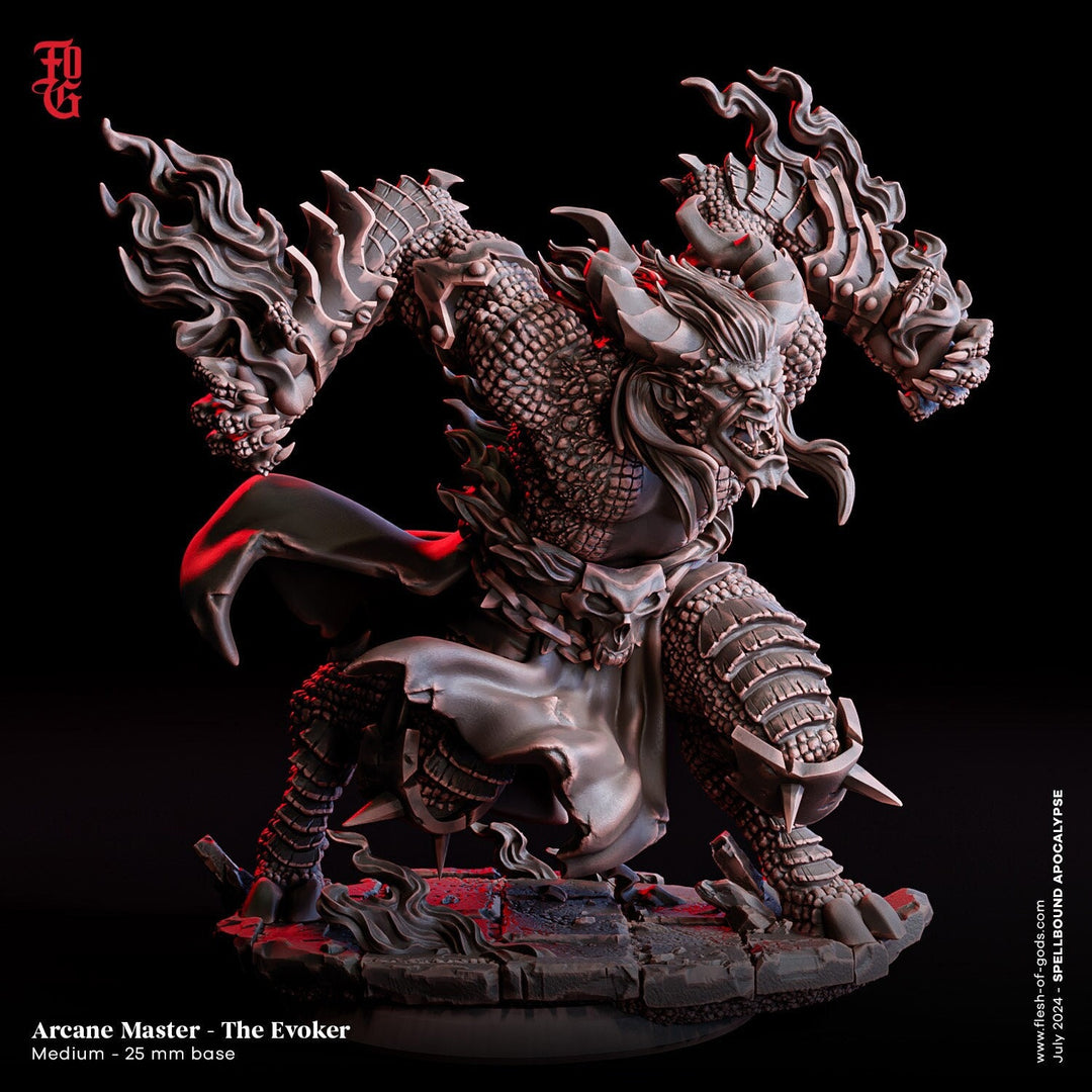 D&D Arcane Master Tiefling. Resine high definition detail.