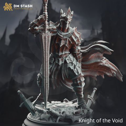 Undead Death Knight, Shadow Overlord | 28mm, 32mm, 54mm,75mm,100mm Scale Resin Miniature | DM Stash | Dungeons and Dragons |