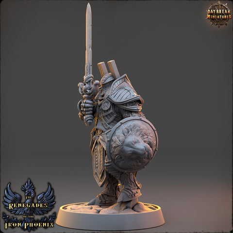 Oath of the Conquest Paladin, Cleric | 28mm, 32mm, 54mm, 75mm Scales | 100mm Tall | Dungeons and Dragons | Pathfinder | Daybreak Miniatures