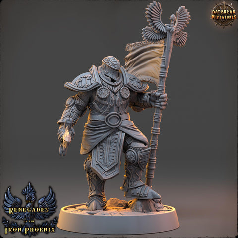 Oath of the Conquest Paladin, Cleric | 28mm, 32mm, 54mm, 75mm Scales | 100mm Tall | Dungeons and Dragons | Pathfinder | Daybreak Miniatures