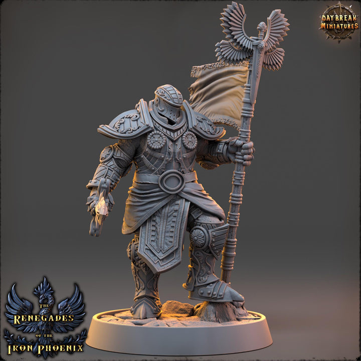 Oath of the Conquest Paladin, Cleric | 28mm, 32mm, 54mm, 75mm Scales | 100mm Tall | Dungeons and Dragons | Pathfinder | Daybreak Miniatures