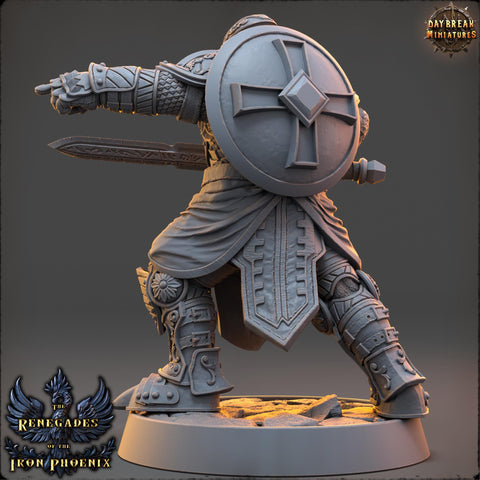 Oath of Vengeance Paladin, Fighter, Cleric | 28mm, 32mm, 54mm, 75mm, 100mm Scales | Dungeons and Dragons | Pathfinder | Daybreak Miniatures