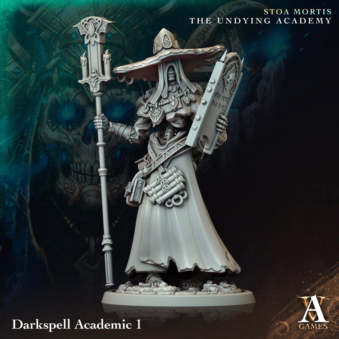 Undead Lich Wizard, Monster Miniature | 28mm,32mm,54mm,75mm,100mm Scales | Dungeons and Dragons Pathfinder | DnD 5e gift idea, RPG figure
