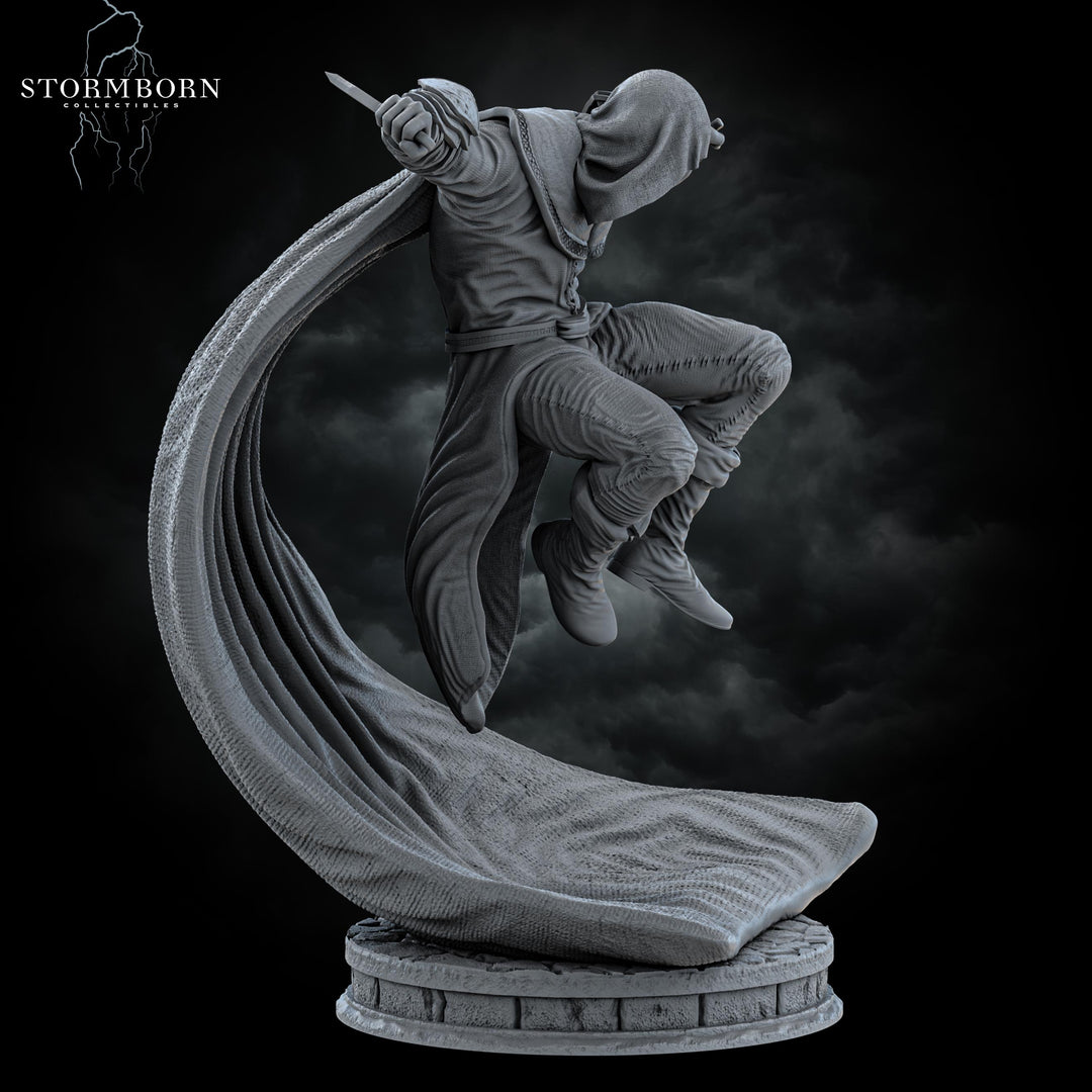 Rogue, Assassin, Thief PC / NPC Miniature | 28mm, 32mm, 54mm,75mm, 100mm Scales | Pathfinder Figure | D&amp;D 5e | Resin mini