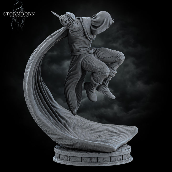 Rogue, Assassin, Thief PC / NPC Miniature | 28mm, 32mm, 54mm,75mm, 100mm Scales | Pathfinder Figure | D&amp;D 5e | Resin mini