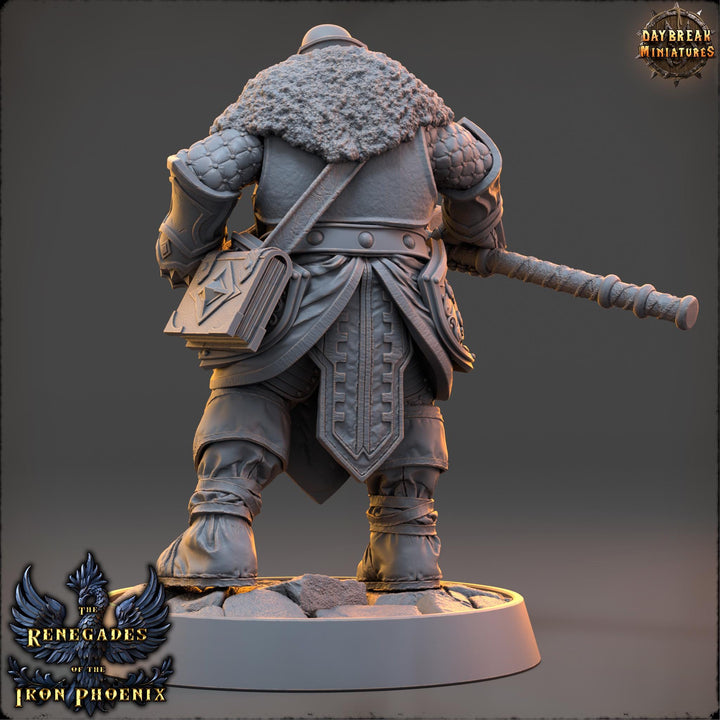 Human Cleric, Paladin PC /NPC Unpainted | 28mm,32mm,54mm,75mm,100mm Scales | Dungeons and Dragons | Pathfinder | Daybreak Miniatures