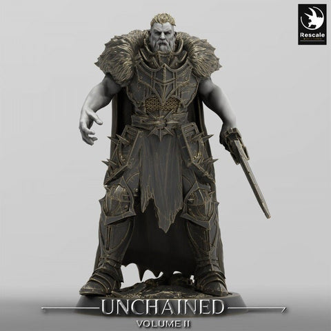 Fighter, Ranger, Oathbreaker Paladin, with Sword PC / NPC, DnD 5e Unpainted Mini| 28mm, 32mm,54mm,75mm,100mm Scales | Dungeons & Dragons