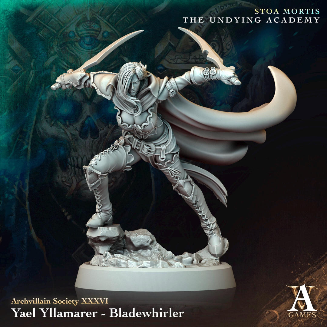 Female Rogue, Ranger, Thief, Assassin | 28mm, 32mm,54mm,75mm,100mm Scale Resin Miniature | Dungeons & Dragons Pathfinder | Archvillain Games