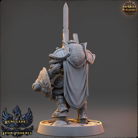 Oath of the Conquest Paladin, Cleric | 28mm, 32mm, 54mm, 75mm Scales | 100mm Tall | Dungeons and Dragons | Pathfinder | Daybreak Miniatures