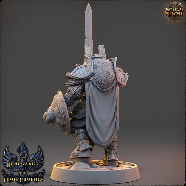 Oath of the Conquest Paladin, Cleric | 28mm, 32mm, 54mm, 75mm Scales | 100mm Tall | Dungeons and Dragons | Pathfinder | Daybreak Miniatures