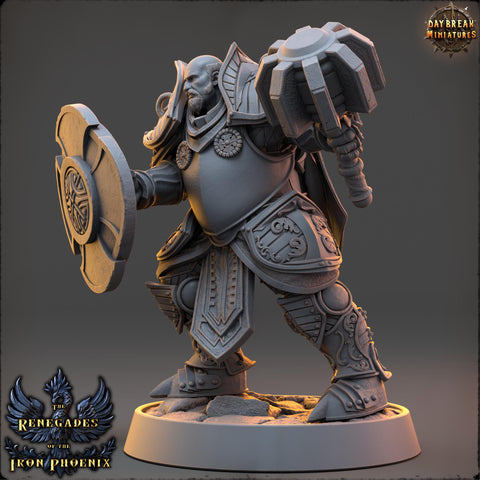 Light Domain Cleric, Paladin PC /NPC Unpainted | 28mm,32mm,54mm,75mm,100mm Scales | Dungeons and Dragons | Pathfinder | Daybreak Miniatures