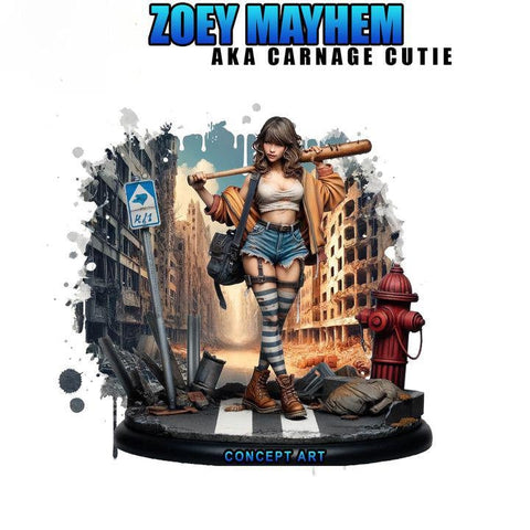 Female Sci-Fi Warrior Soldier, PC NPC Unpainted Resin Miniature | NSFW Topless version | 28mm, 32mm,54mm, 75mm, 100mm Scales |DnD 5e