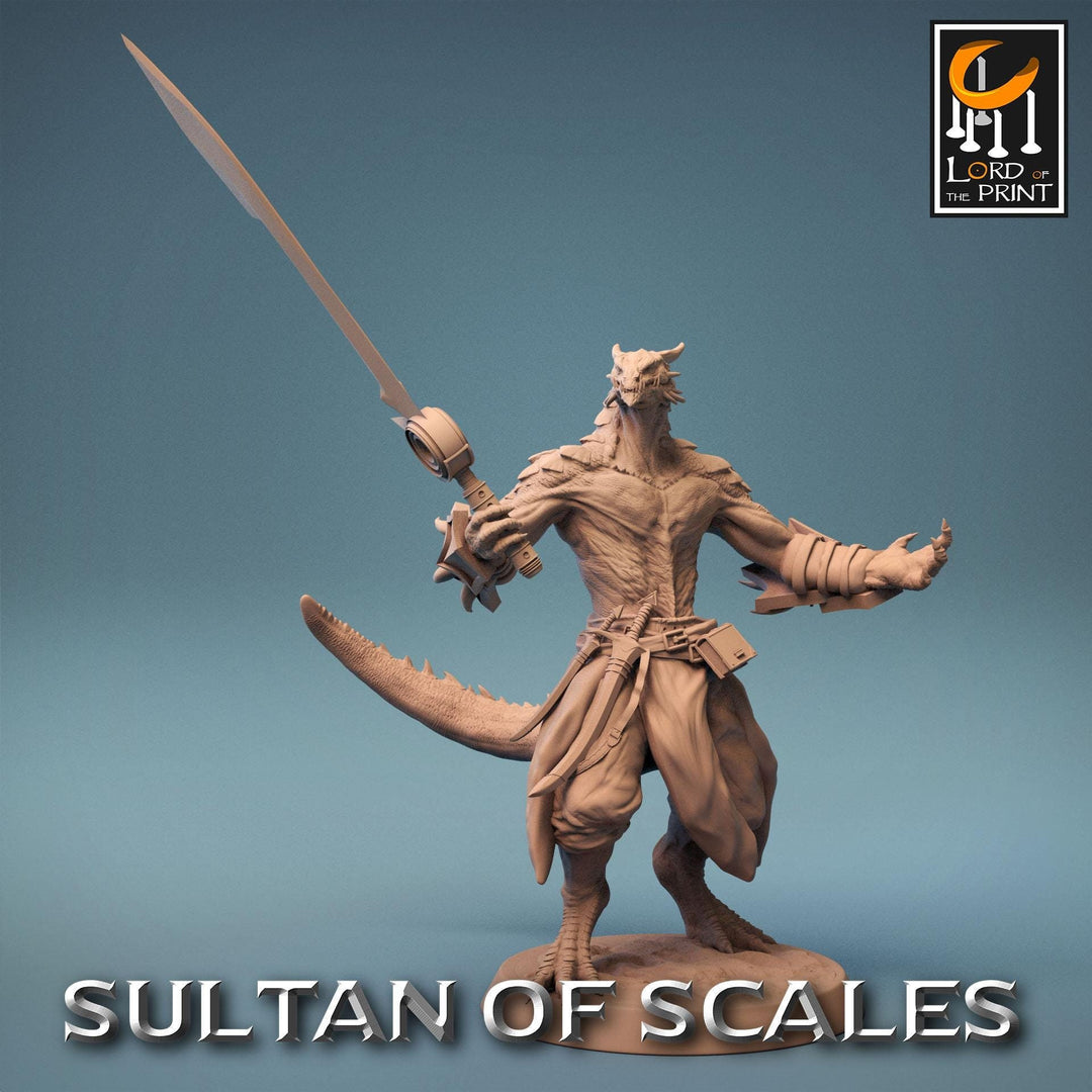 Dragonborn Fighter Ranger Barbarian | 28mm,32mm,54mm,75mm,100mm Scale Resin Mini | Dungeons and Dragons D&D 5e Pathfinder |Lord of the Print