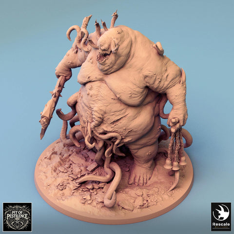 Flesh Golem Abomination Pestilence Demon (4 sizes) | 110mm Tall Proxy size | Large, Huge, Gargantuan D&D scale | Daemon Mini | Wargames |