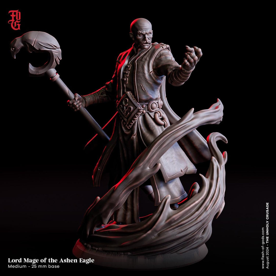Wizard, Warlock, Sorcerer, Cleric | 28mm,32mm,54mm,75mm,100mm Scale | Player Character Mini Minis D&amp;D 5e Pathfinder Figurine | Flesh of Gods