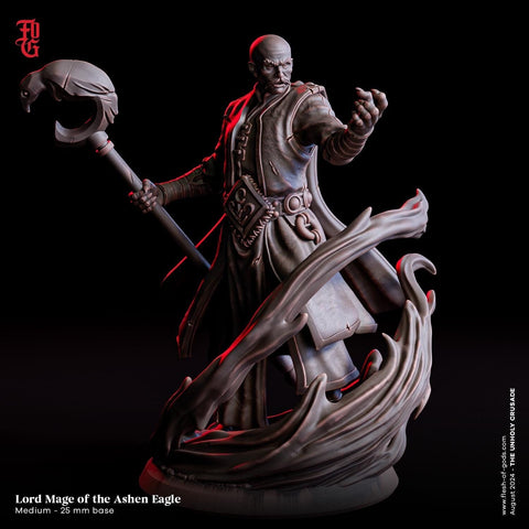 Wizard, Warlock, Sorcerer, Cleric | 28mm,32mm,54mm,75mm,100mm Scale | Player Character Mini Minis D&D 5e Pathfinder Figurine | Flesh of Gods