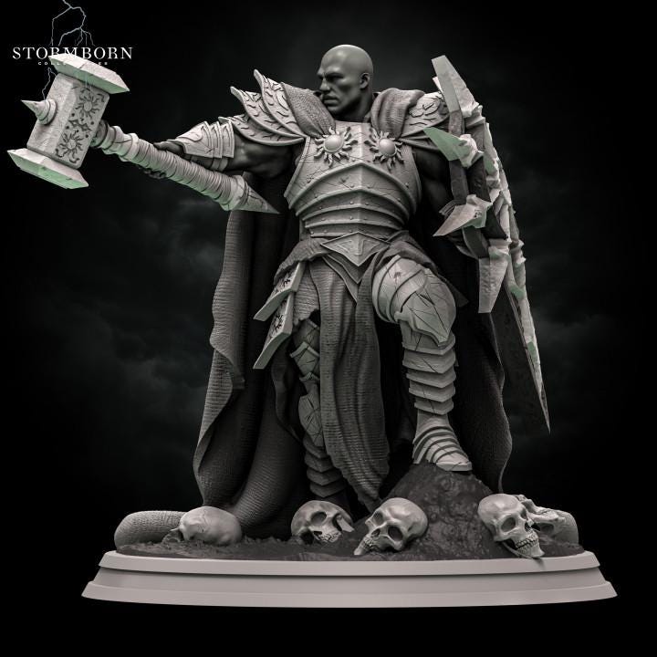 Life, Light Domain Cleric, Paladin PC / NPC Miniature | 5 Sizes /Scales | Figure | DnD | unpainted |