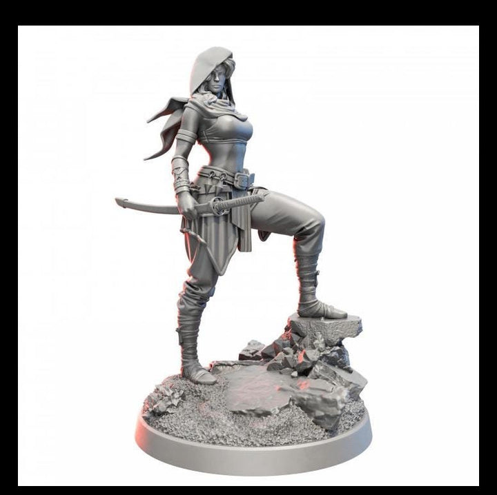 Human Female Ranger, Rogue Fighter PC / NPC also NSFW (topless) | 28mm,32mm,54mm,75mm,100mm Scales | Dungeons &amp; Dragons |Pathfinder