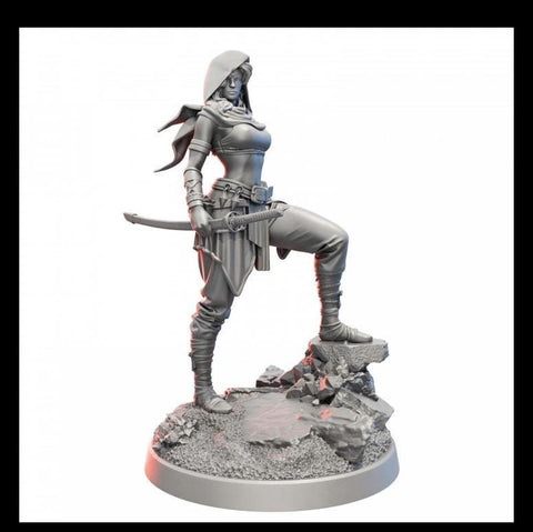 Human Female Ranger, Rogue Fighter PC / NPC also NSFW (topless) | 28mm,32mm,54mm,75mm,100mm Scales | Dungeons & Dragons |Pathfinder