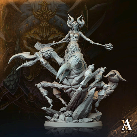 Female Tlincallis, Manscorpions, Scorpion folk | 28mm.32mm,54mm,75mm Scale | D&D 5e Miniature | Dungeons and Dragons | Archvillain Games