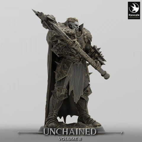Human Ranger, Fighter Greataxe PC / NPC, DnD 5e Unpainted Mini| 28mm, 32mm,54mm,75mm,100mm Scales | Dungeons & Dragons