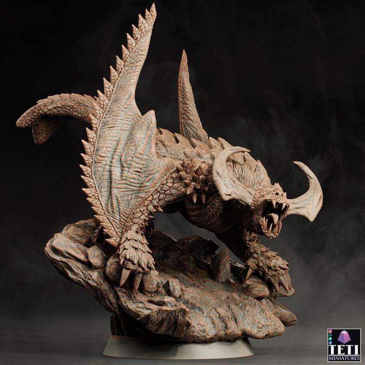 Wyvern (4 sizes) D&amp;D Miniature | Young, Adult, Huge, Gargantuan (183mm High) | Resin Statue| Figurine | Dungeons and Dragons 5e