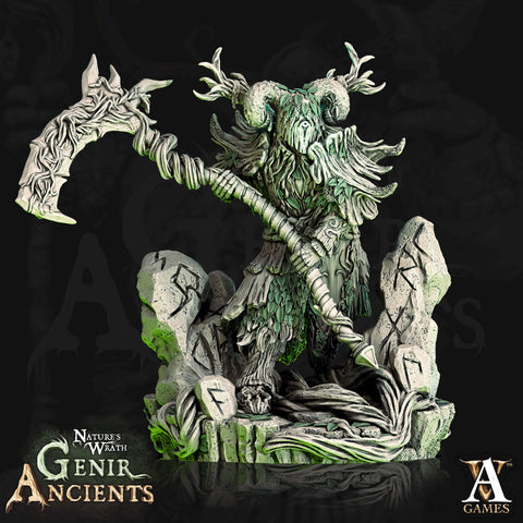 Ancient Verdant Lord (5 sizes) Unpainted Miniature | 28mm,32mm, 54mm,75mm,100 Scales | Dungeons & Dragons |Pathfinder | Archvillain games