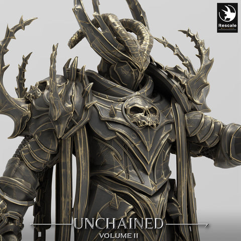 Oathbreaker Paladin, Fighter Battlemaster Great Sword PC / NPC, DnD 5e Unpainted Mini| 28mm, 32mm,54mm,75mm,100mm Scales |Dungeons & Dragons