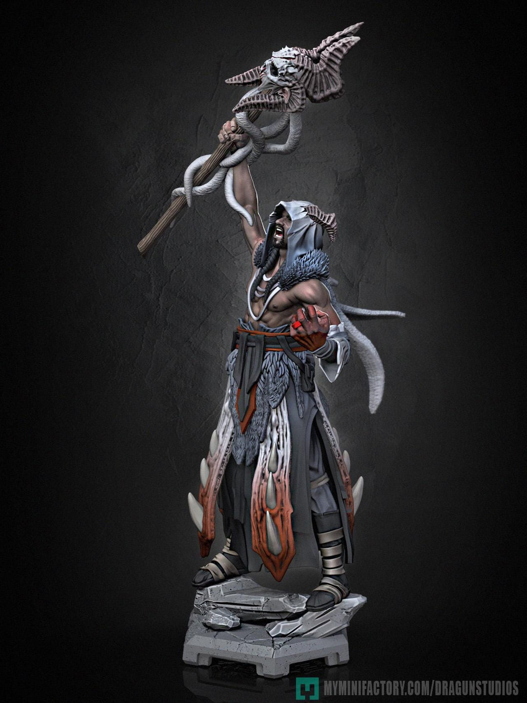 Human Druid, Sorcerer PC / NPC D&amp;D 5e Unpainted Miniature| 28mm,32mm,54mm,75mm,100mm Scales | Pathfinder Figure | RPG | Figurine unpainted |